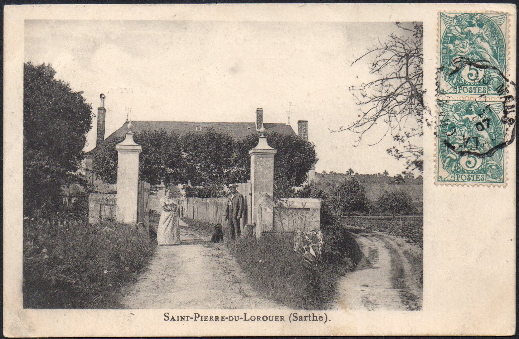 Courrier-Convoyeur-Ligne La Chartre au Mans Type 2 Sept 1907